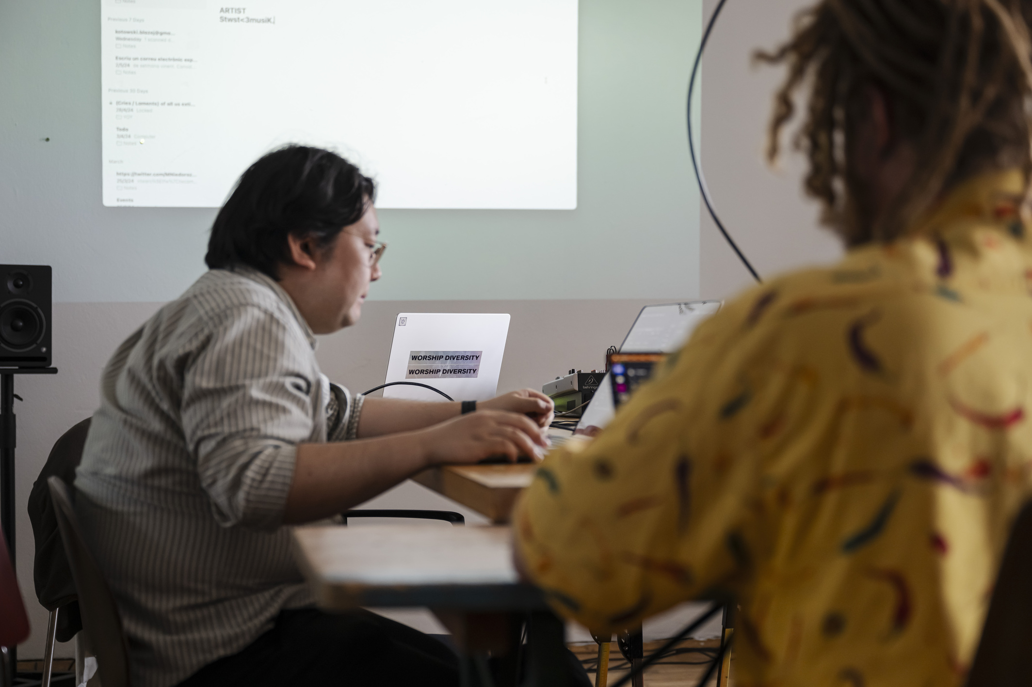 AMRO24 Exhibitions "Network Bending: Hijacking Open-Source Generative Audio AI Models For Creative Purposes", by Błażej Kotowski