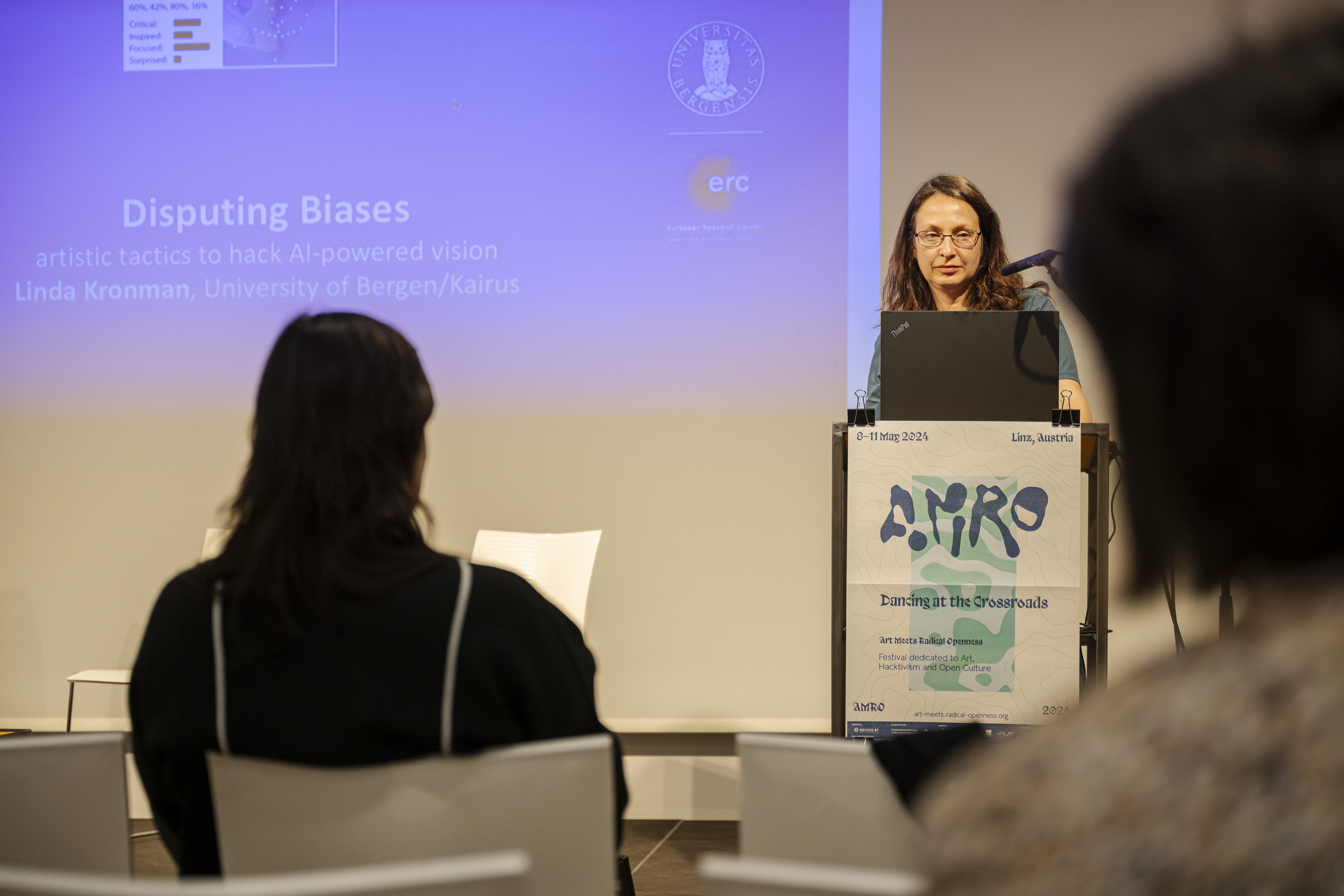 AMRO24 Exhibitions "Evening session: Resisting Reclaiming Appropriating", by Adnan Hadzi & Shusha Niederberger & Linda Kronman & Mariana Marangoni